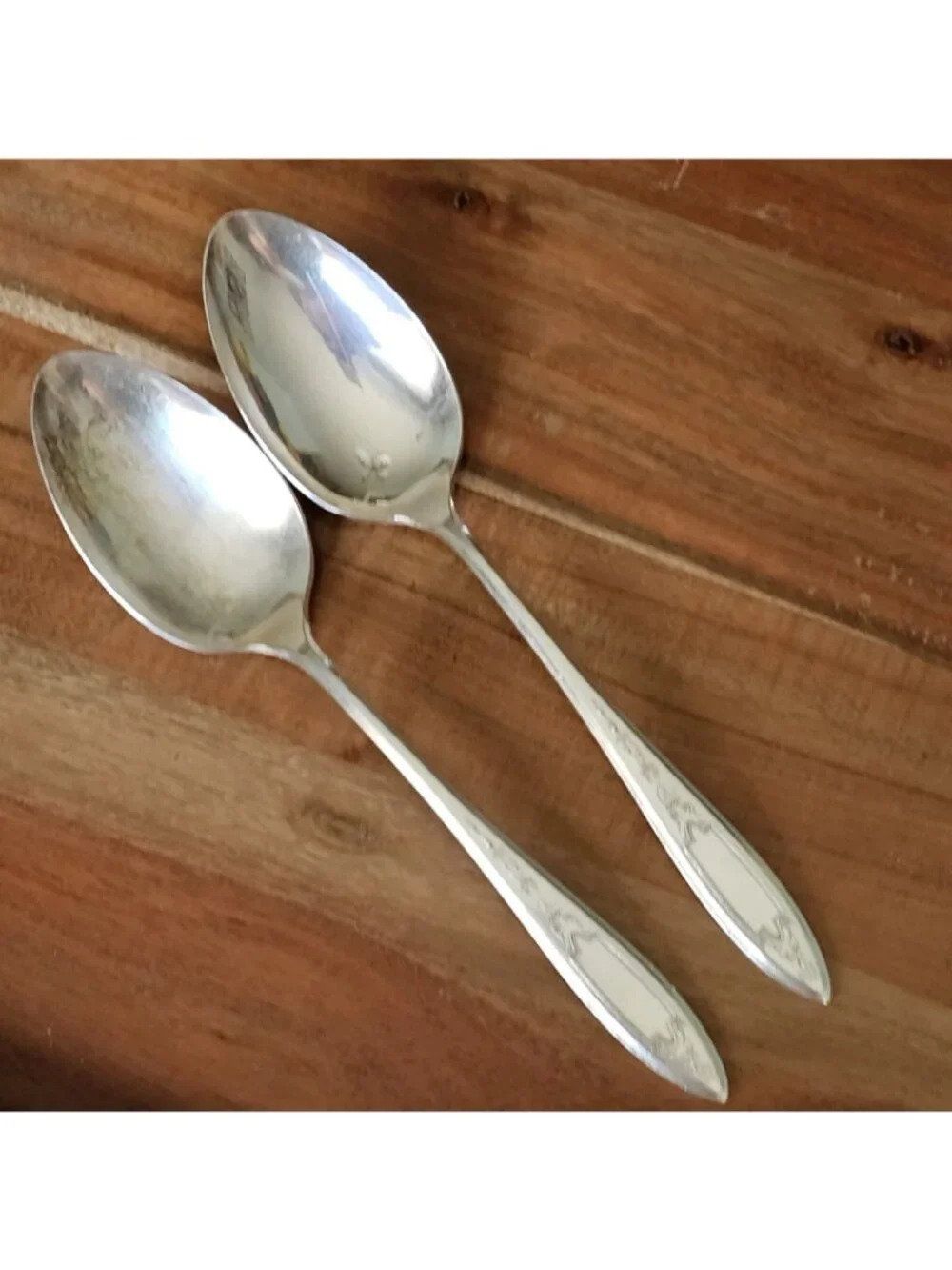 2 Oneida Wm Rogers Debutante Grandeur Princess Serving Spoon 8.25